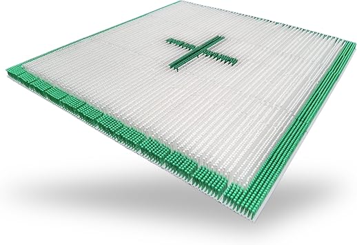 JFdryski-1215h6PHsq1-44, Snowboard Trick at Home, 1.44sqm1.2m*1.2m, Artificial Ski Mat, Mushroom Dry Ski Mat,Snowboarding mat,Ground ski Trick Practice,Strong Grip,Basic Snow Skills Training Tool