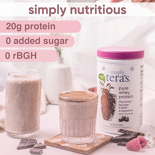 Miniatura 3 de Tera's Whey Protein, chocolate negro, 12 onzas