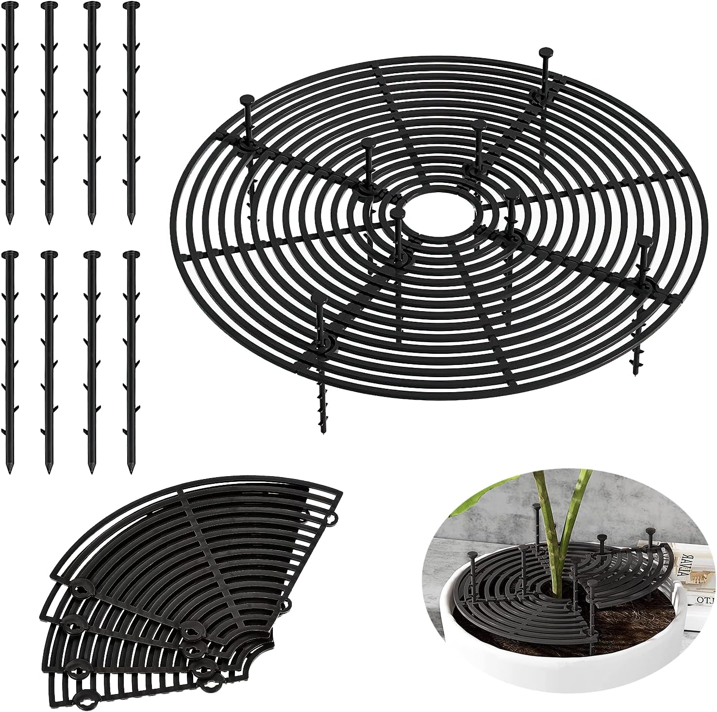 INNAL 2 Stück 30 cm Blumentopfgitter Blumentopf Gitter Blumentopf