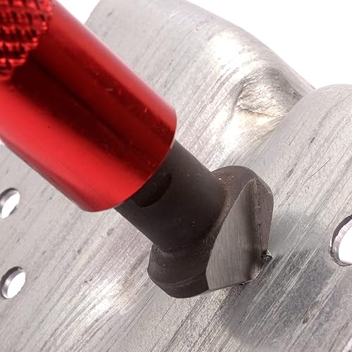 Miniatura 14 de AFA Tooling - Herramienta de desbarbado y escariador de mano avellanado con 10 cuchillas adicionales, funciona en metal, resina, tubos de PVC