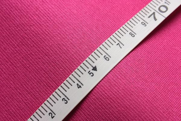 Tessuto a Costine XXL al Metro | Doppio: Larghezza 75cm | Semplice: Larghezza 150cm|Colore: 28 Rosa | Lunghezza 0,50m |96% Cotone 4% Elastane | Oltre 50 Colori tra Cui Scegliere | Jersey - 3