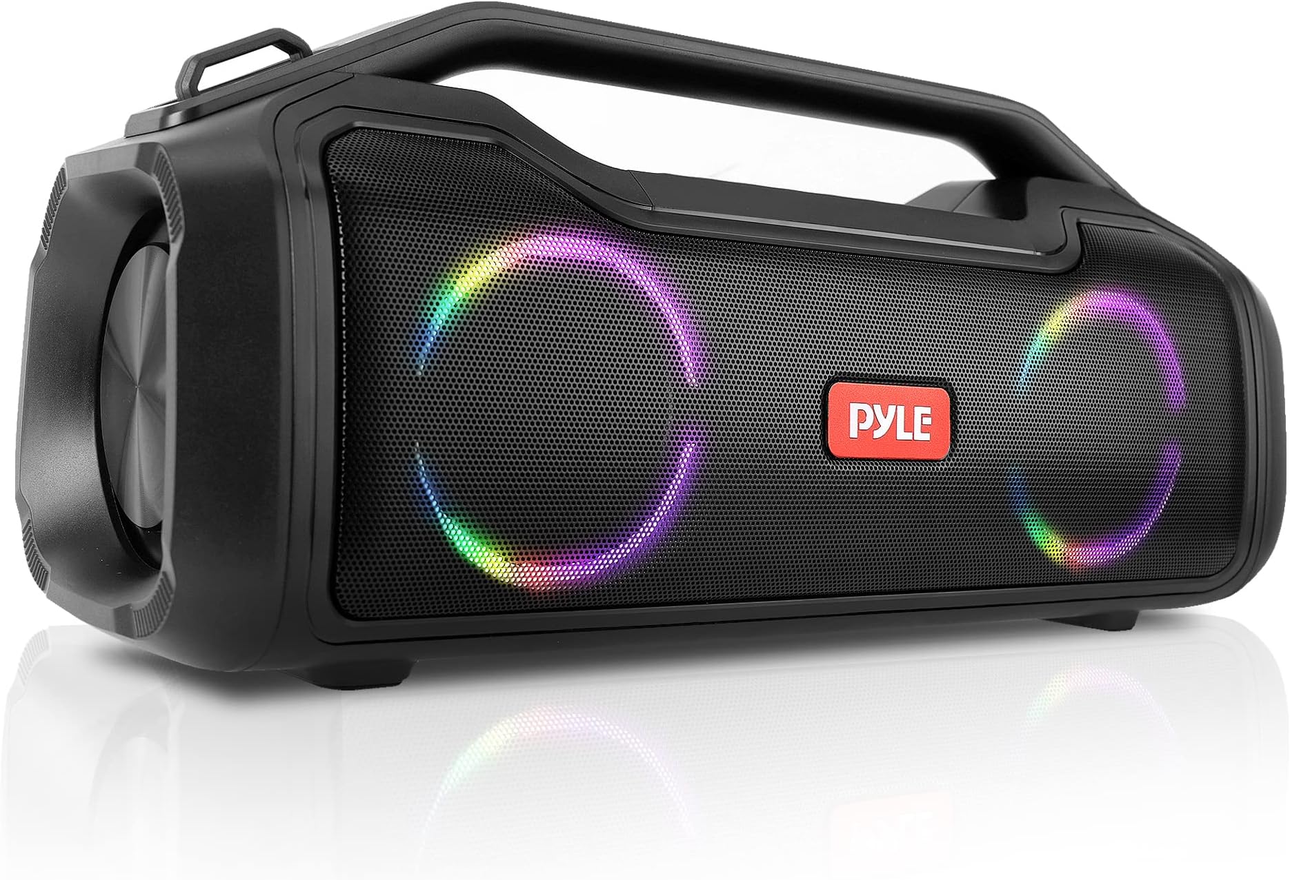 Clear Bluetooth Boombox Speaker - MP3 Player, FM Radio, USB, Rechargeable, Loud & Portable