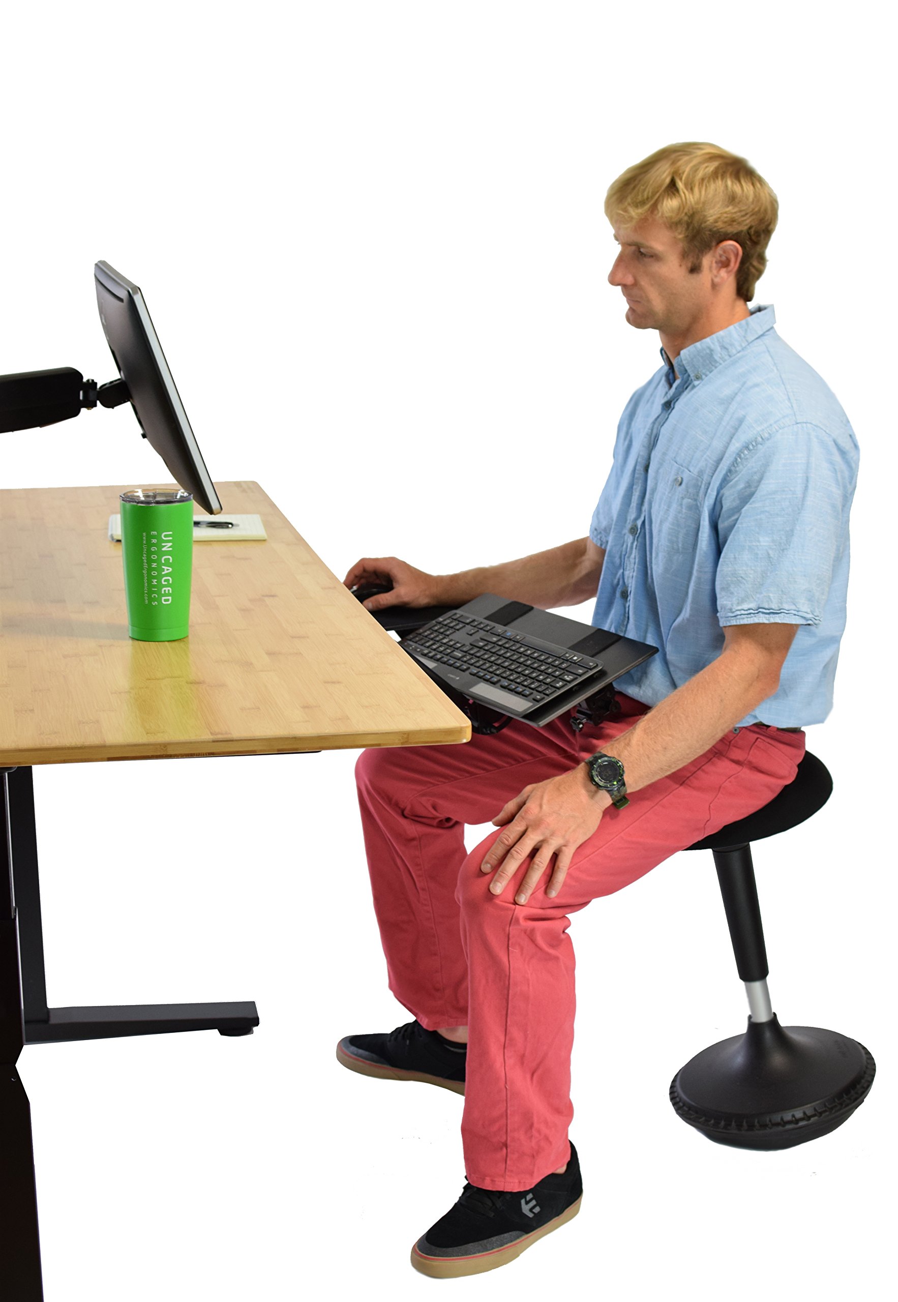 Buy Wobble Stool Standing Desk Chair Ergonomic Tall Adjustable Height