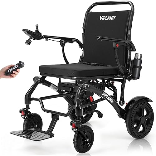 500lbs Capacity Carbon Fiber Electric Wheelchairs for Adults, 41lb Lightweight Foldable Motorized Wheelchair with 20 Inch Seat, 25 Miles Long Range, All Terrain, 500W Dual Motor, Portable Size