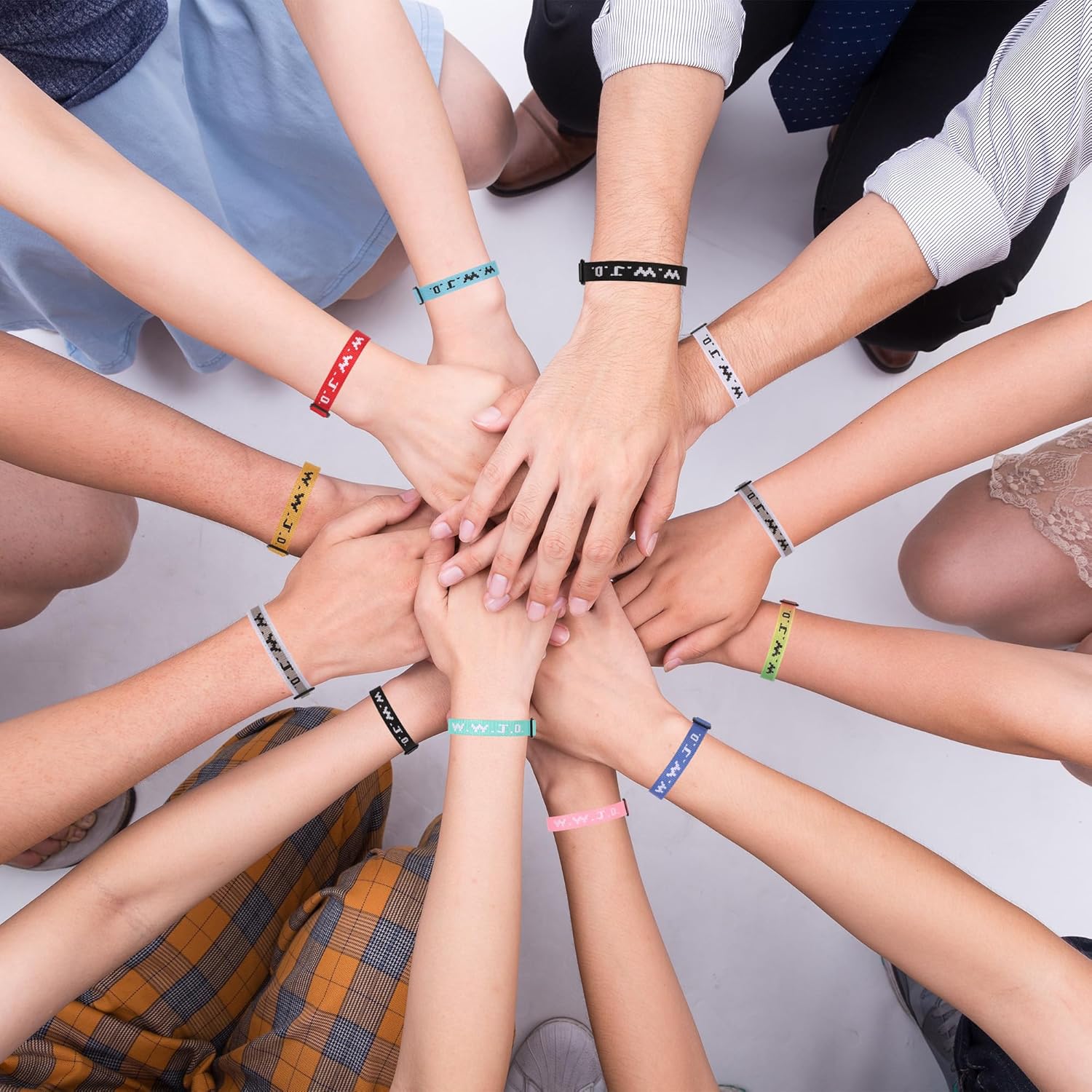 28PCS WWJD Christian Bracelet Pack for Women Men, Christian Jesus Gifts Adjustable Wristbands, WWJD Bracelets Bulk - What Would Jesus Do Bracelet - Image 5