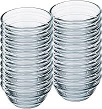 GRÄWE Set of 20 Glass Bowls, Diameter 6 cm, 40 ml, Small Glass Bowls, for Jam, Sauces, Sauces, Dishwasher-Safe