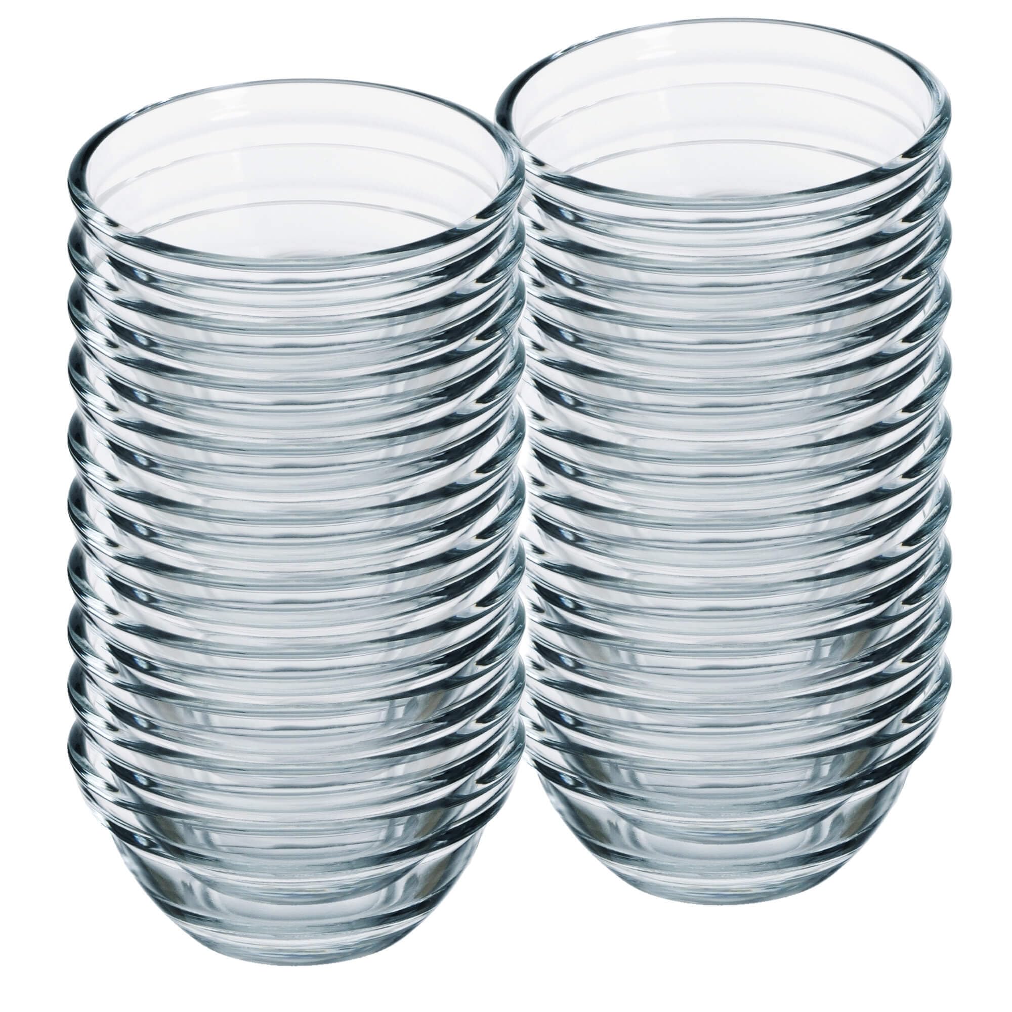 GRÄWE Ciotole in vetro, Ø 6 cm, 40 ml, set da 20 pezzi, piccole ciotole in vetro, ciotola per confetture, mini ciotola