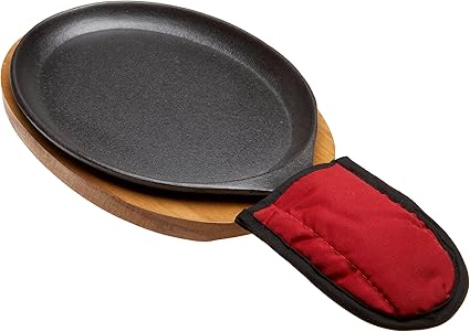 Old Mountain Fajita Plate Set, Black (10132), 15.25 Inch