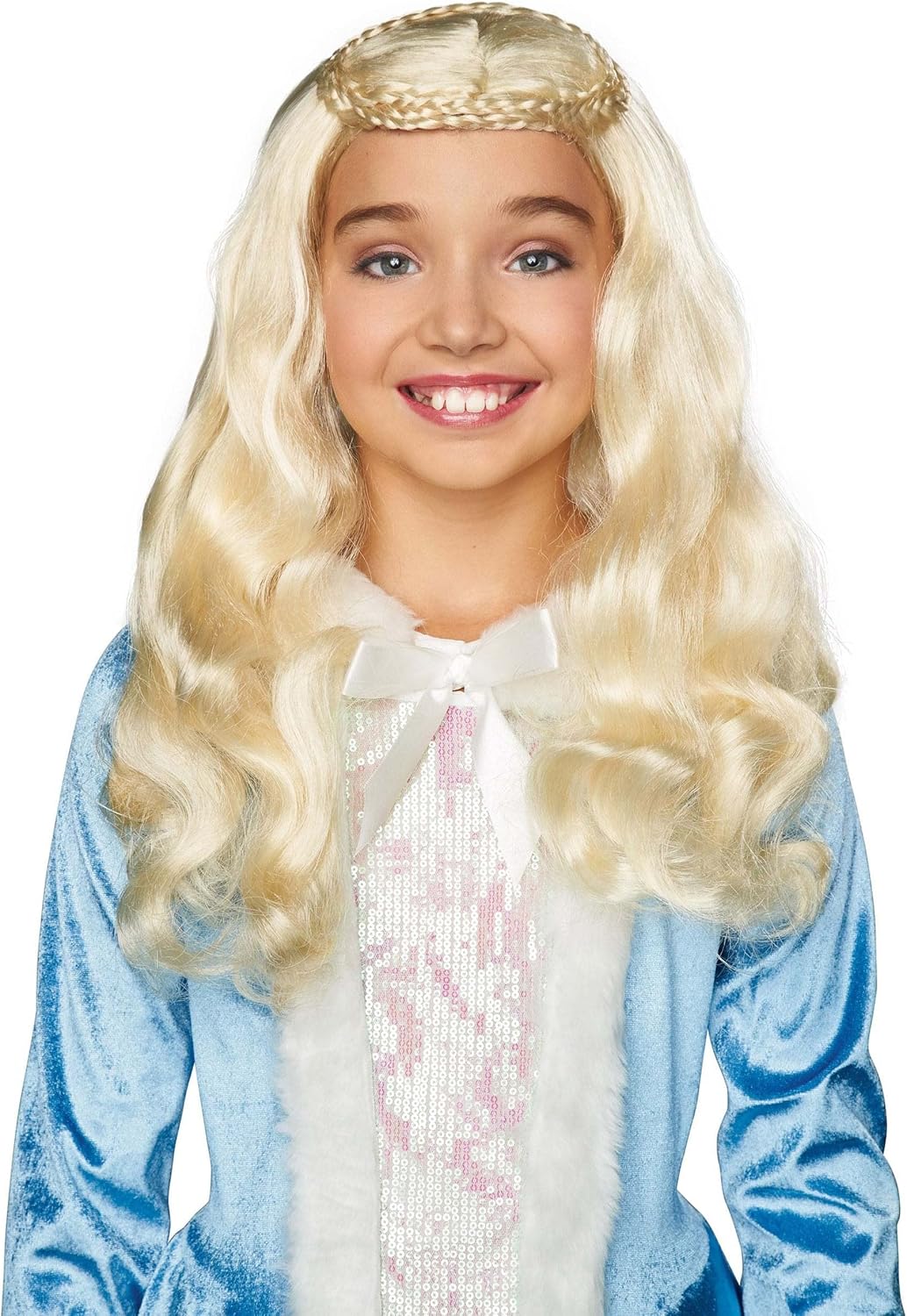 Fun Costumes Girl's Medieval Queen Wig Standard