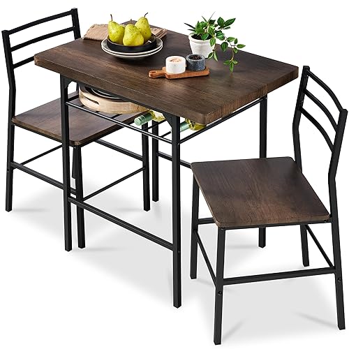 3-Piece Modern Dining Set, Space Saving Dinette for Kitchen, Dining