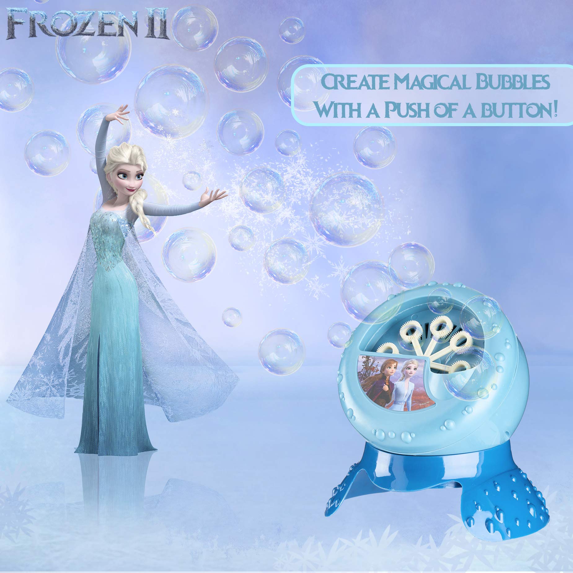 Disney Frozen 2 Bubble Machine Children, Indoor Outdoor Toy, Battery