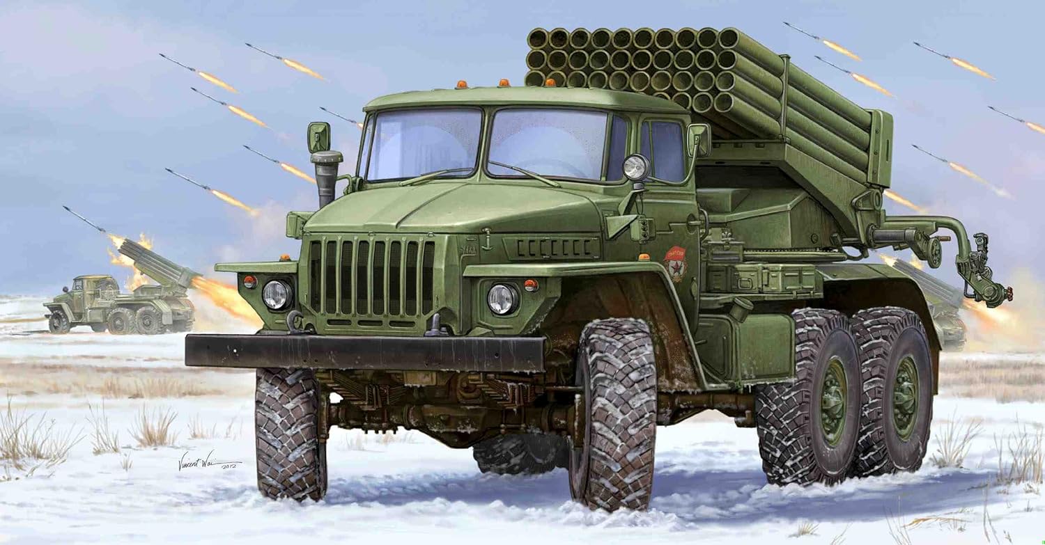 Trumpeter Early Version BM-21 Russian Grad Multiple Rocket Launcher Model Kit, Scale 1/35