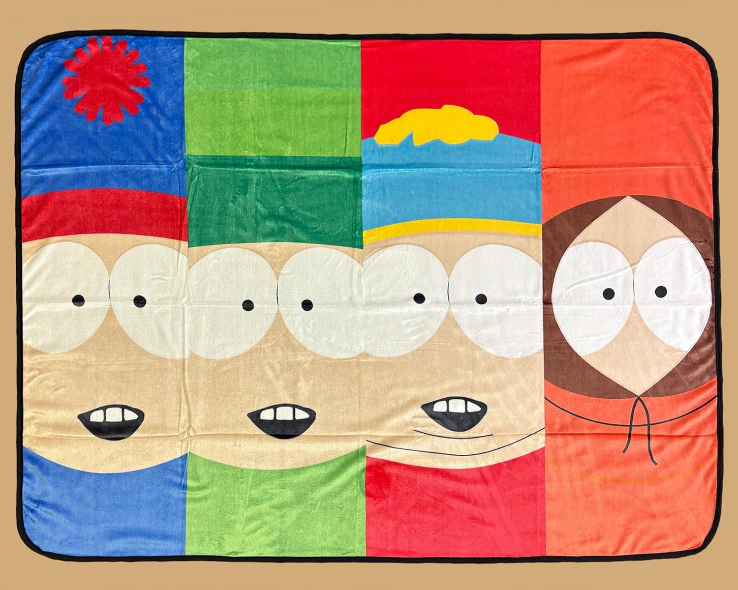 Surreal Entertainment South Park Blanket Kenny Kyle Eric Stan 90s Series Throw 45" X 60"
