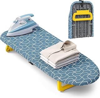 APEXCHASER Small Ironing Board Tabletop, Foldable mini Table top Iron Board