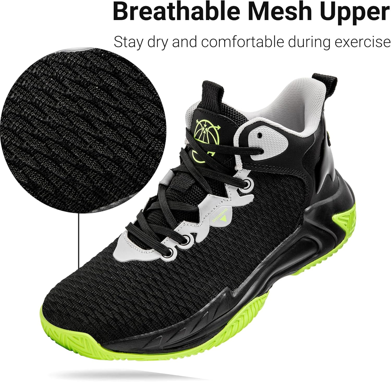 Beita Basketball Shoes for Men High Upper Sneakers Breathable Sports Shoes Anti Slip - Image 4
