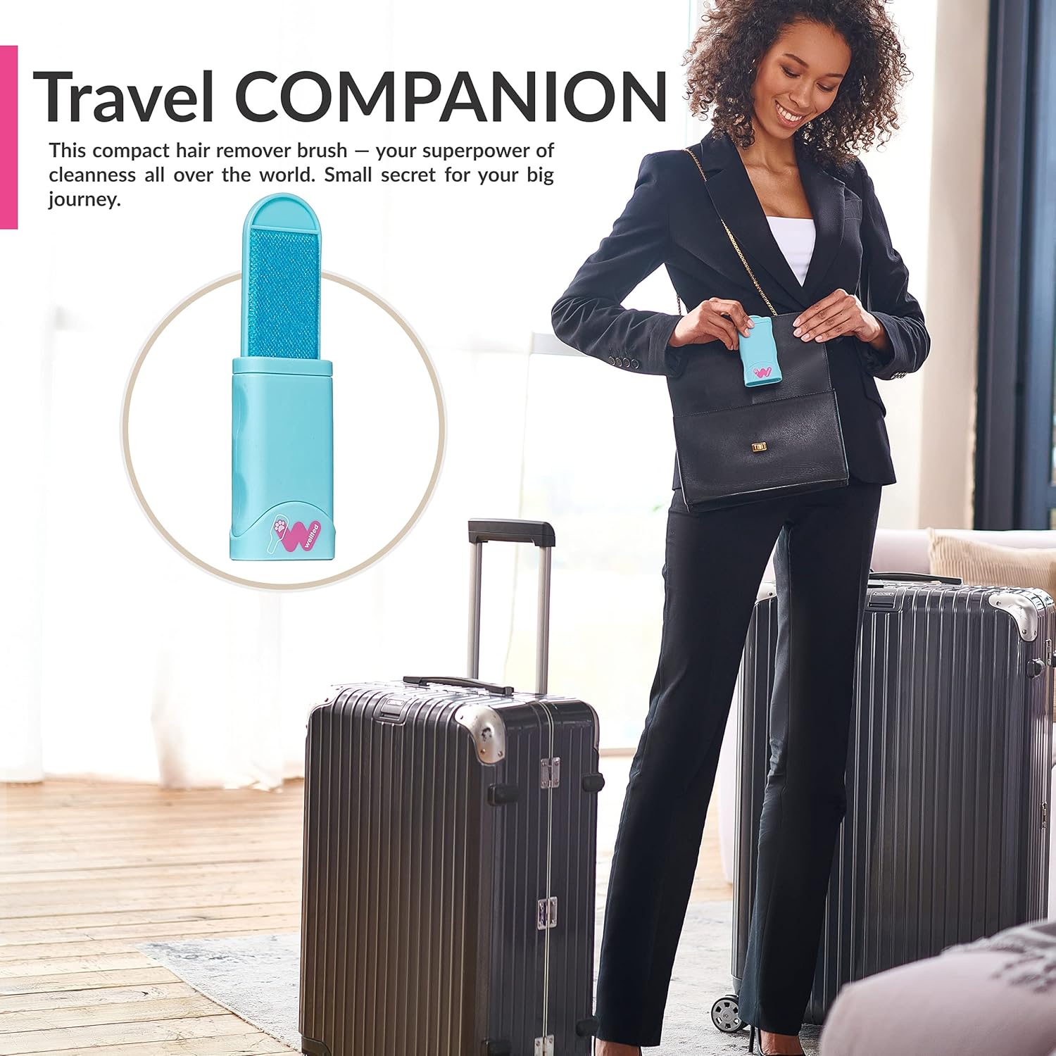 Pet Hair Remover, Cat Hair Remover, Dog Hair Remover Reusable Self-Cleaning Brush for Lint, Fur Removal, Fur Remover Cleaner for Couch Furniture Carpet Clothing Car Seat Upholstery Lint Roller Brush