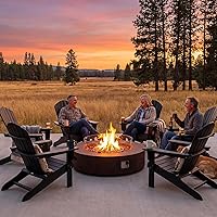 Vista 94 de COSIEST Juego de Mesa de Hoguera de Propano para Exteriores de 2 Piezas con Mesa para Tanque, Mesa de Fuego de 42" Certificada, 50,000 BTU con Base