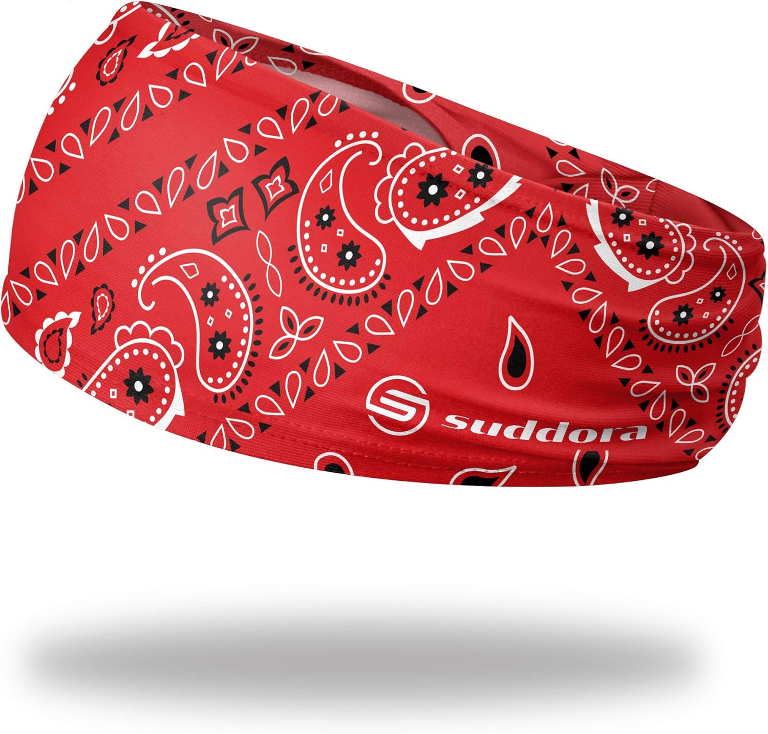 Suddora White Paisley Bandana Headband - Vintage, and Fashionable Headbands: Beauty
