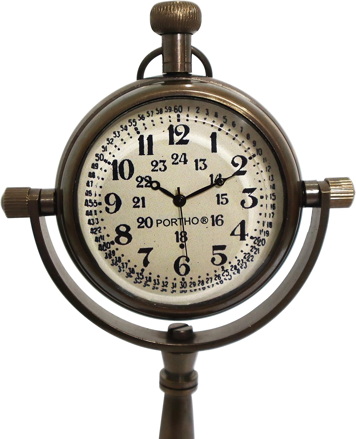 Personalized Anniversary Desk Clock Gift - Customizable Bronze Luxury Office Decor, Traditional Engraved Gift for Men & Women, Gift for Couples, Wedding Gift for Spouse