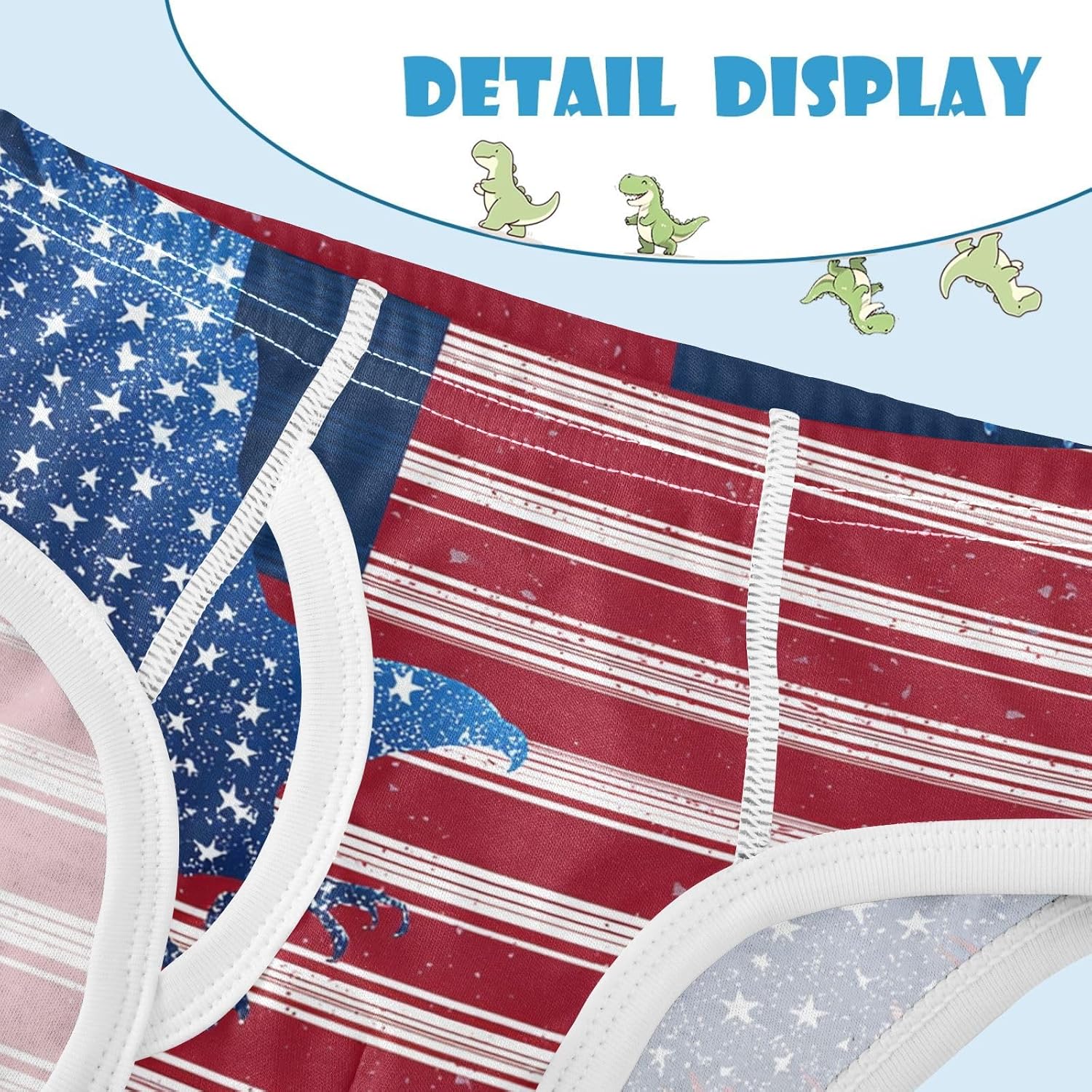 visesunny Boys Training Underwear Retro American Flag Eagle Breathe Cotton Potty Briefs Size 2T-8Y for Toddler