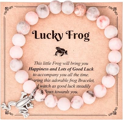 Frog Gifts Bracelet For Frog Lovers Women Birthday Merch Froggy Charm Jewelry Gift Frog Bracelet
