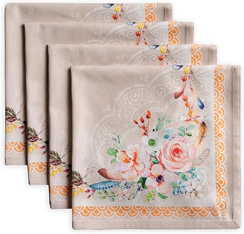Miniatura 29 de Maison d' Hermine Juego de 4 servilletas de tela 100% algodón reutilizables para uso diario, servilletas cuadradas lavables para cenas, fiestas