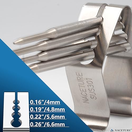 Miniatura 4 de Paquete de 6 clips para sonda de temperatura, con cuatro agujeros, para sonda universal, funciona para termómetro inalámbrico de carne, Bluetooth,