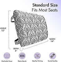 Vista 245 de Lunarable Teal Travel Pillow Neck Rest, Aquatic Fauna Theme Hand Drawn Style Various Starfish in Blue Shades, Memory Foam Traveling Accessory for