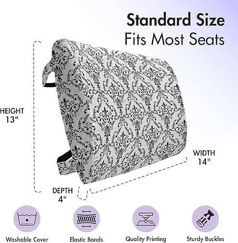 Miniatura 245 de Lunarable Teal Travel Pillow Neck Rest, Aquatic Fauna Theme Hand Drawn Style Various Starfish in Blue Shades, Memory Foam Traveling Accessory for