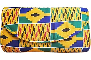 Exquisite Woven Clutch Purse: Vibrant African Kente Elegance