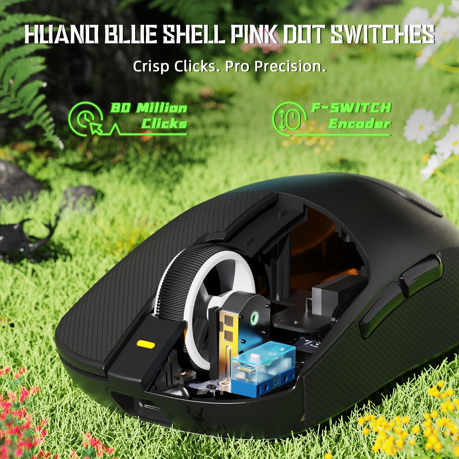 Souris Gaming Attack Shark X8 SE Sans Fil - 55g, Capteur PAW3311 25000 DPI, Triple Connectivité (Bluetooth/2.4G/USB-C) - 8