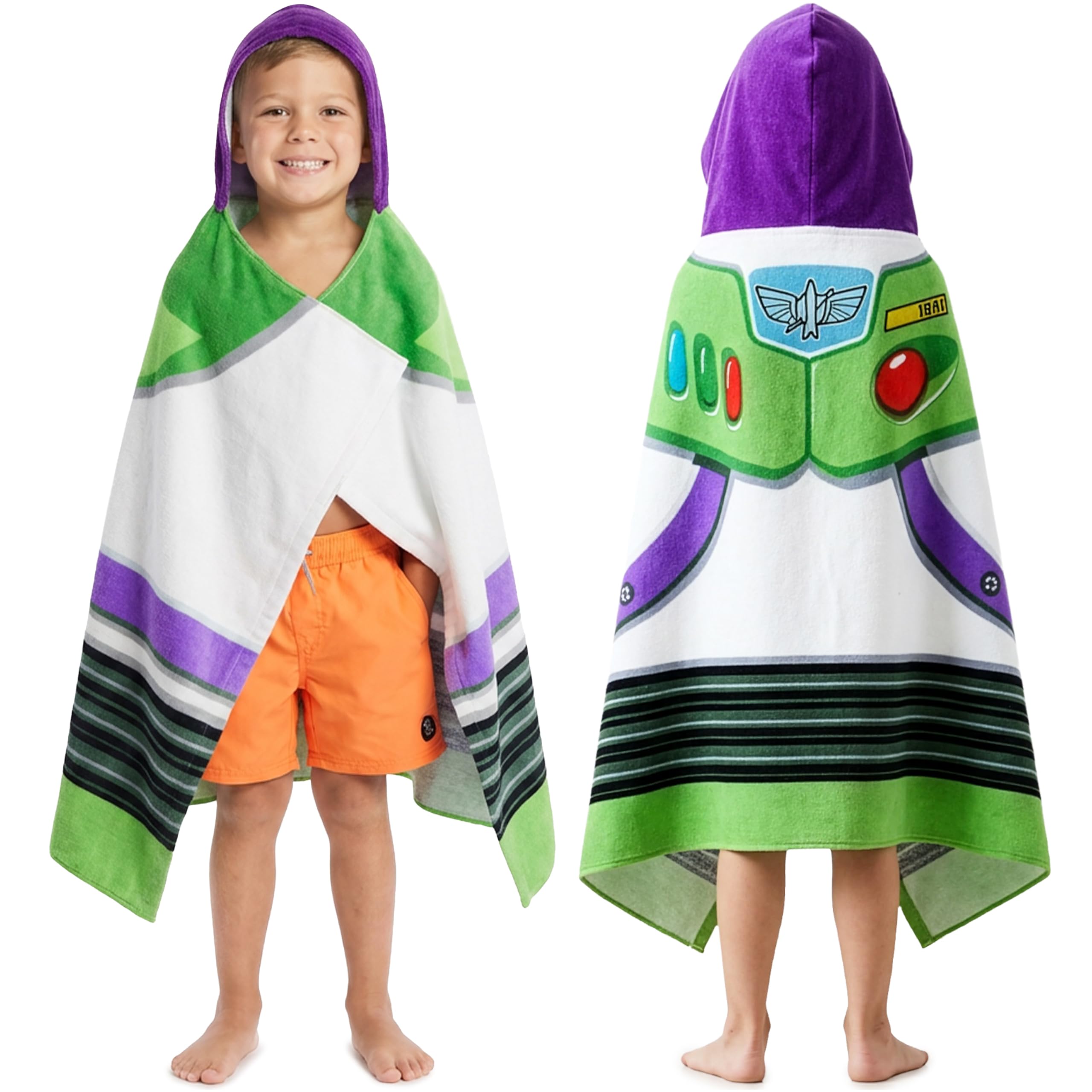 Get Trend Hot Wheels Toalla con Capucha Niño, Poncho Niño de Baño y Playa 100% Algodón, Suave y Absorbente, Toalla Piscina Infantil para Ducha, Accesorio de Viaje y Vacaciones (Multi Hot Wheels) — view 7