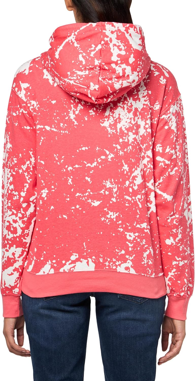 Disney Women's Disney's Ladies Juniors Mickey Mouse Bleach Washed Hoodie
