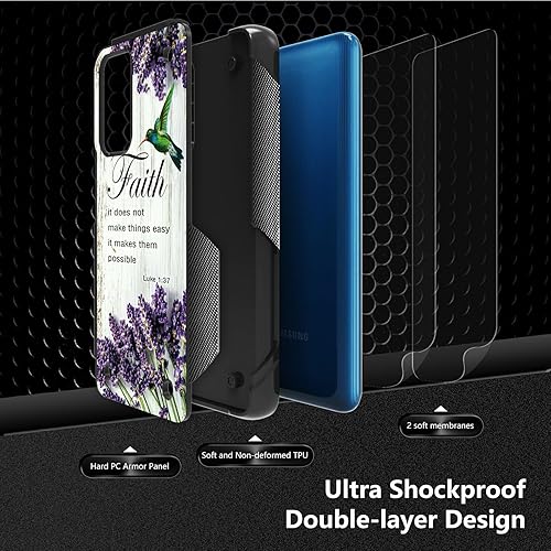 Miniatura 58 de Funda para Samsung Galaxy A23 Galaxy A13 4G/5G, Galaxy A04, Galaxy A04S, Galaxy A32 5G, con 2 protectores de pantalla, funda protectora híbrida
