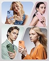 Vista 50 de TOCOL Funda magnética para iPhone 15 Pro Max, protección completa mejorada de la cámara, compatible con Magsafe, protección contra caídas, funda