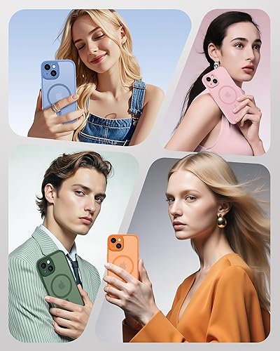 Miniatura 50 de TOCOL Funda magnética para iPhone 15 Pro Max, protección completa mejorada de la cámara, compatible con Magsafe, protección contra caídas, funda