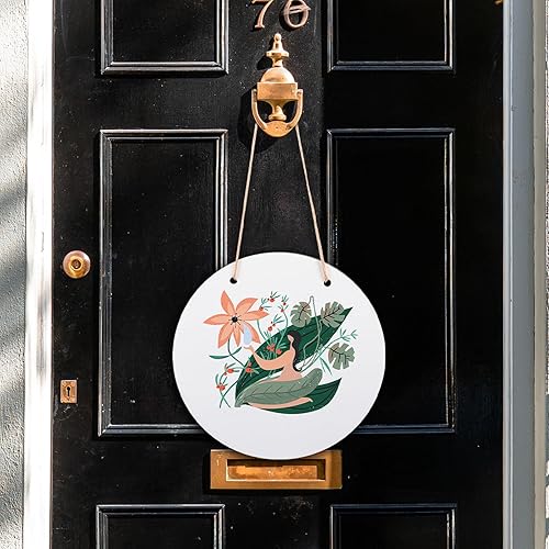 Miniatura 9 de Healifty 2 placas en blanco para sublimación, tablero redondo de madera para manualidades para decoración rústica, decoración del hogar de