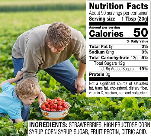 Miniatura 3 de Strawberry Jam es libre de gluten, sin OMG y sin MSG añadido  Mermelada de fresa saludable para niños y adultos, una fruta dulce para untar, tarro