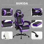 Ergonomic Video Gamer Chaises Gaming Computer Chaises Gamer pour adultes Massage Lombaire Soutien Taille pivotante Ajustable dossier