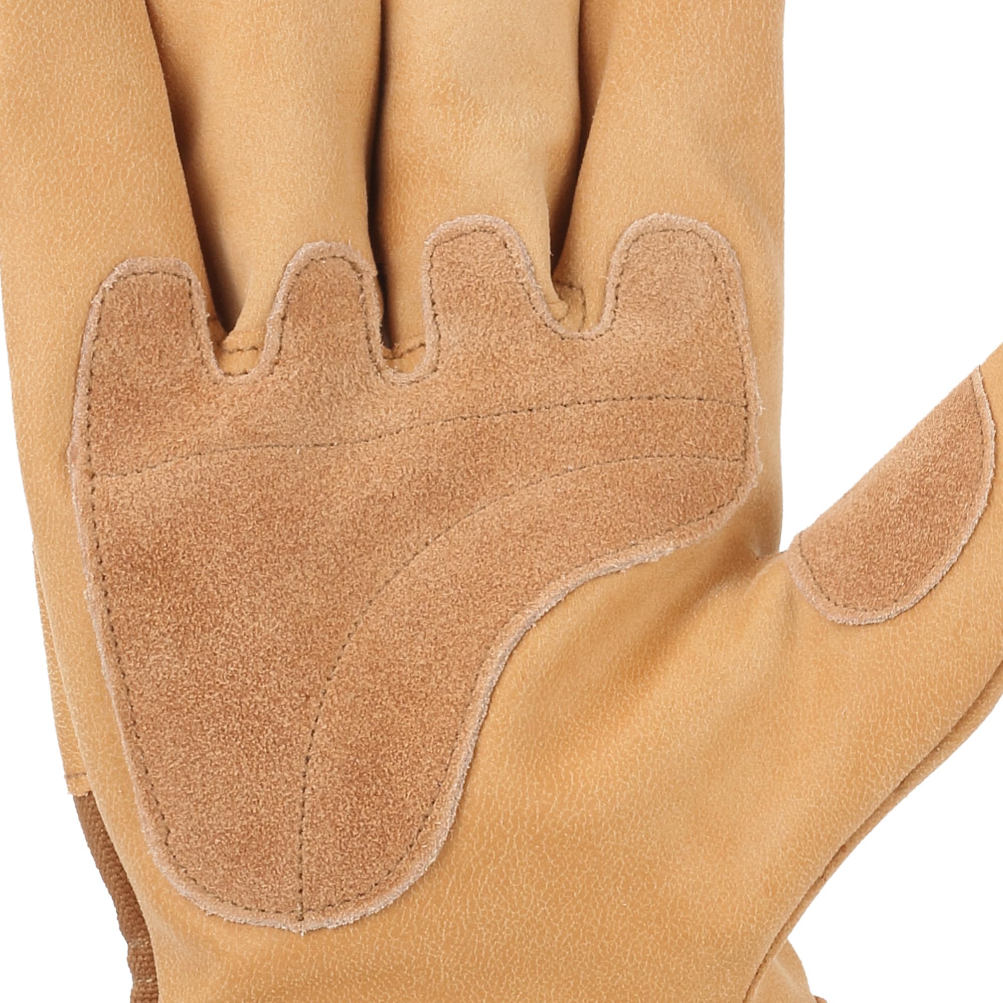 Carhartt Męska skóra ziarnista rękawice robocze z mankietem bezpieczeństwa na zimną pogodę, Brązowy, XL