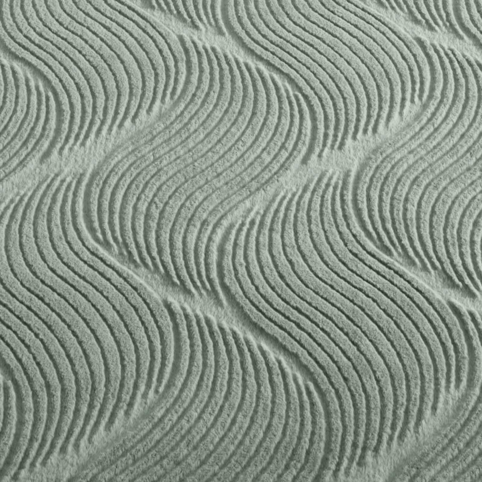 Taracarpet Kurzflor Boho Skandi Polyester Teppich in 3D Optik waschbar, pflegeleicht und robust ideal fürs Wohnzimmer, Schlafzimmer und Kinderzimmer auch als Badematte Grün Düne 160x230 cm
