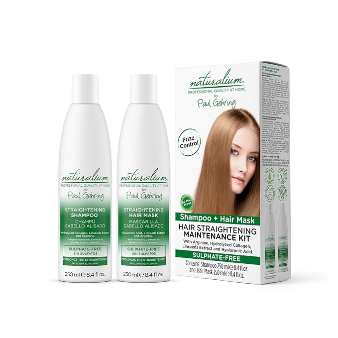 Kit de mantenimiento de alisado de cabello de Naturalium calidad  profesional en el hogar | Champú profesional alisador de cabello | Kit de  tratamiento para el cabello posalisado | Limpia e hidrata suavemente el  cabello : Belleza y Cuidado  - Amazon.com