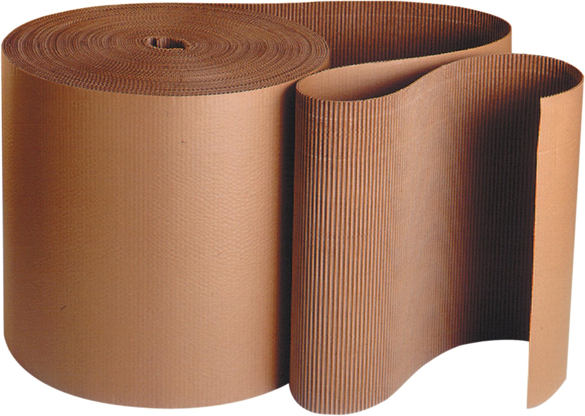 Singleface Corrugated Roll, B-Flute, 48" x 250', Kraft, 1/Roll