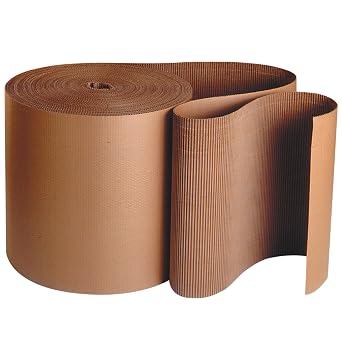 Discount Tag & Label Singleface Corrugated Roll, B-Flute, 48" x 250, Kraft, 1/Roll