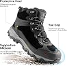 NORTIV 8 Botas de senderismo impermeables para hombre, trekking medianas, ligeras, de montaña, Paladin 6