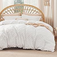 Vista 36 de Bedsure - Funda nórdica estilo bohemio tamaño Queen - Ropa de cama de lino transpirable y suave, funda de edredón lavable a máquina para todas