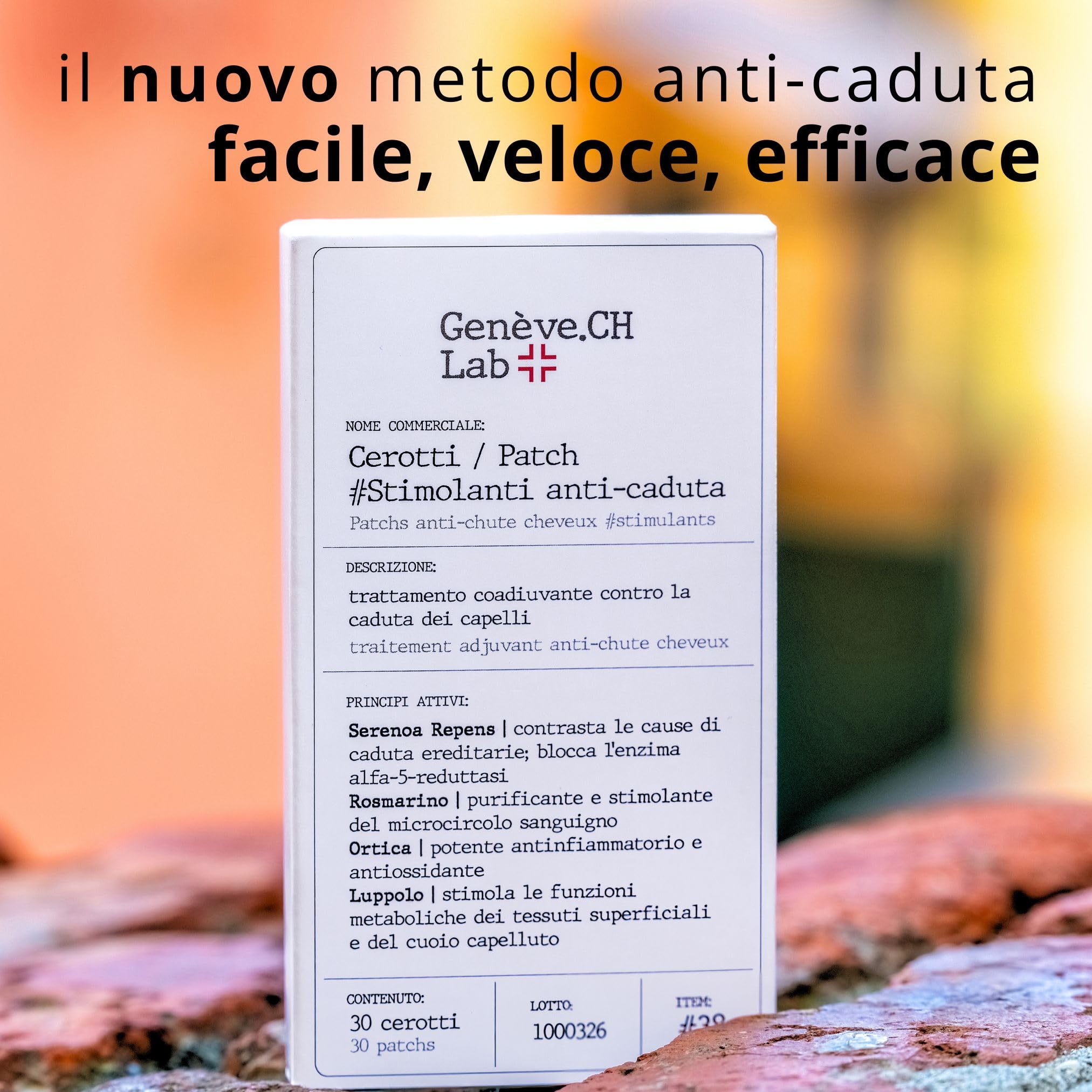 Cerotti Patch Stimolanti Anti-caduta | 30 cerotti