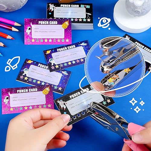 Miniatura 10 de 320 tarjetas perforadas, tarjeta de recompensa de lealtad de incentivo para estudiantes, tarjetas de lealtad para negocios, aula, comportamiento de