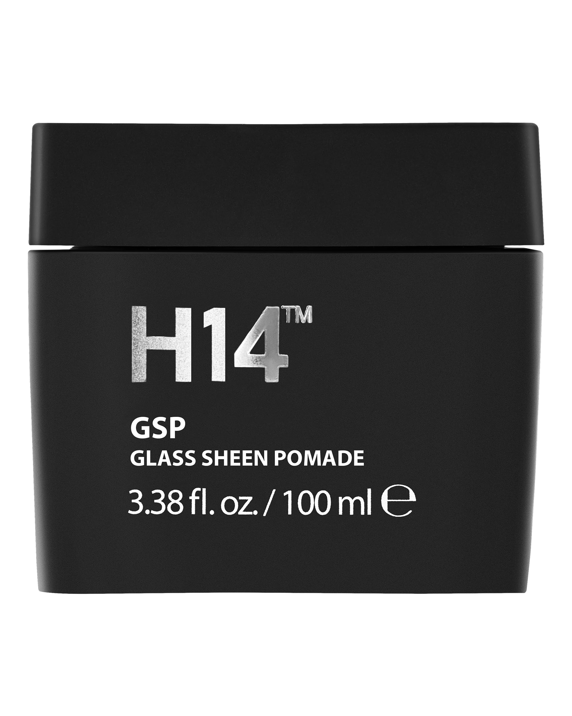 H14 Glass Sheen Pomade for Men 100 mL – Water-Based High Shine Hair Styling Product with Flexible Hold – Lightweight Paste for Texture, Slick Styles & Smooth Finish – Made in Europe