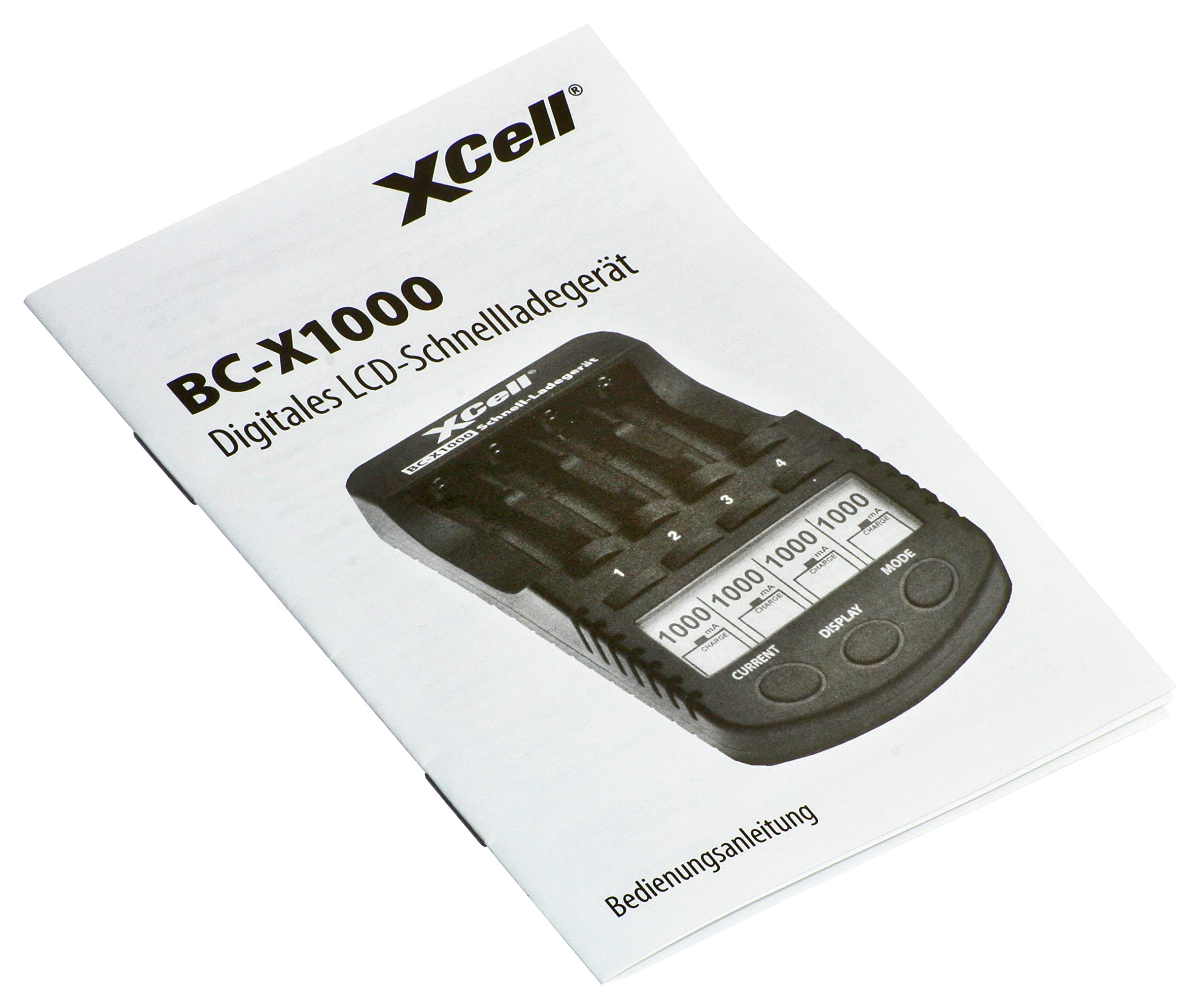 XCell BC-X1000 szybka ładowarka z wyświetlaczem LCD (do akumulatorów 1-4 AA i AAA Ni-MH/Ni-Cd)